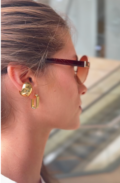 Ear cuff gordo dorado